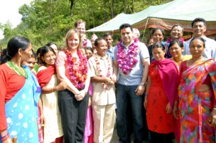 With DFID Minister