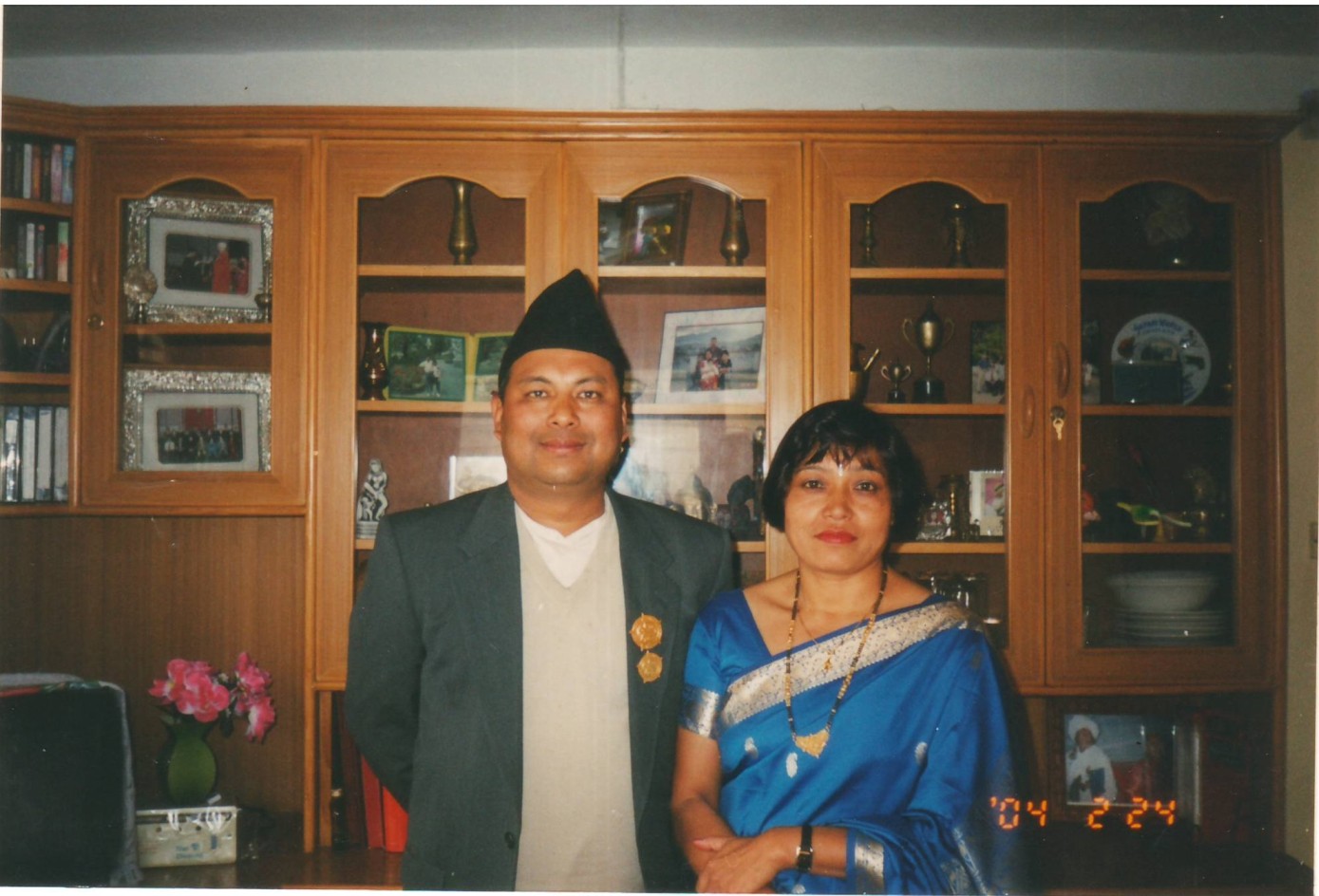 After receiving Mahendra V.B.